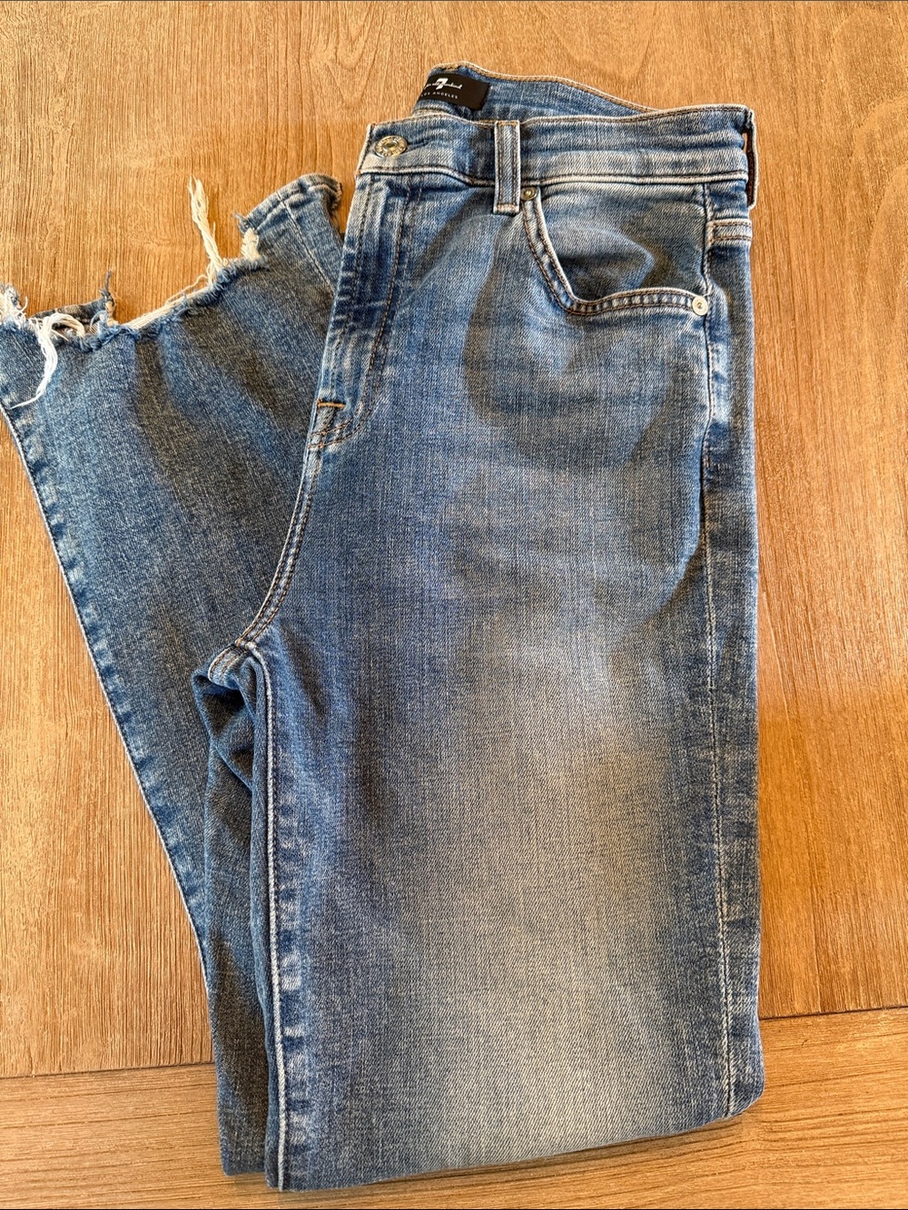 7 For All Mankind Light Blue Denim Jeans